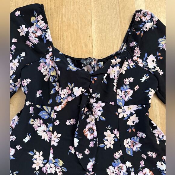 Floral Black Dress - Picture 2 of 6